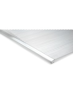PROFILO TERMINALE U LASTRA ALVEOLARE POLICARBONATO TRASPARENTE H.CM 200 S.MM  6