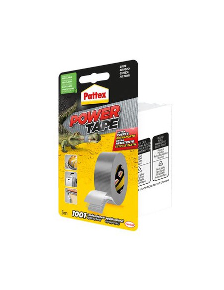 NASTRO ALTA RESISTENZA POWER TAPE PATTEX GRIGIO MM 50 ML  5