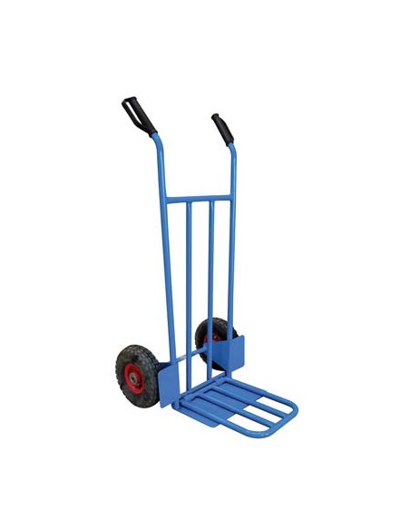BRAVETTA CARRELLO PORTACASSE + SPONDA WORKIT PNEUM. MM 255X75 D.METALLO F.MM 20 CM 119X47