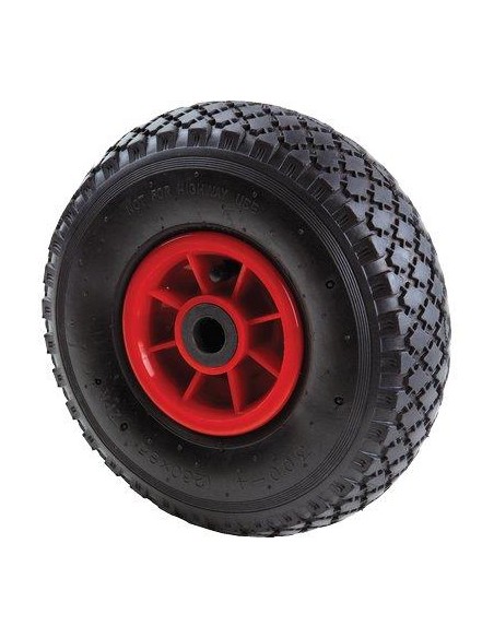 RUOTA PNEUMATICA X BRAVETTA MOZZO CENTRATO WORKIT 3.00X4" DISCO PLT MOZZO MM 75 F.MM 20 + PFU