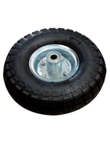 RUOTA PNEUMATICA X BRAVETTA MOZZO DECENTRAT WORKIT 3,50X4" DISCO MET MOZZO MM 50 F.MM 16 + PFU