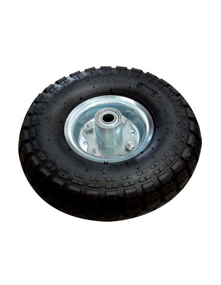 RUOTA PNEUMATICA X BRAVETTA MOZZO DECENTRAT WORKIT 3,50X4" DISCO MET MOZZO MM 50 F.MM 20 + PFU