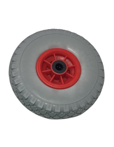 RUOTA PU ANTIFORO X BRAVETTA MOZZO CENTRATO WORKIT 3.00X4" DISCO PLT MOZZO MM 75 F.MM 20