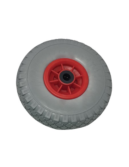 RUOTA PU ANTIFORO X BRAVETTA MOZZO CENTRATO WORKIT 3.00X4" DISCO PLT MOZZO MM 75 F.MM 20