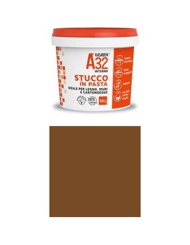 STUCCO PASTA LEGNO A32 K2 RASABEN MOGANO KG 0,5