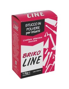 STUCCO POLVERE BRIKO LINE BIANCO KG 1