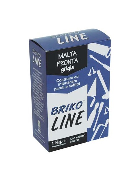 INTONACO PRONTO GRIGIO BRIKO LINE KG 1