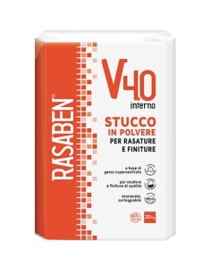 STUCCO POLVERE INTERNO V40 K2 RASABEN KG 20