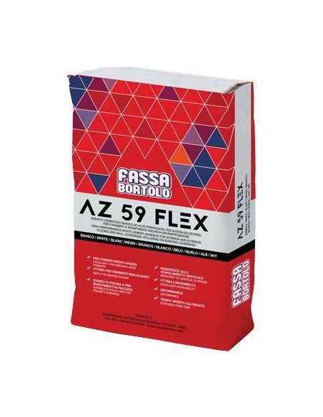 COLLANTE MAIOLICHE POLVERE AZ 59 FLEX FASSA BIANCO KG 5
