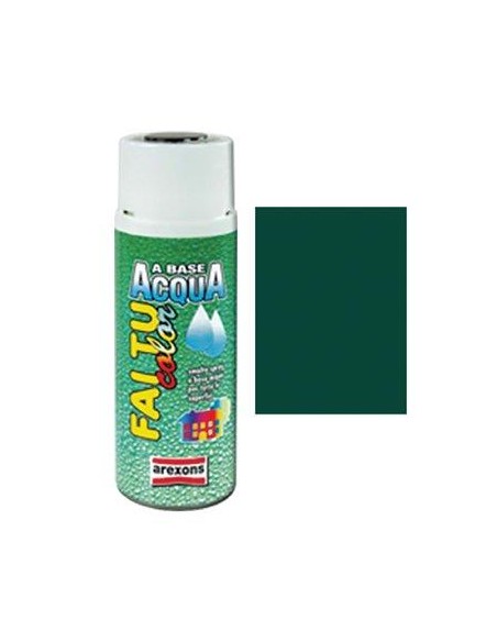 SMALTO SPRAY FAI TU COLOR BASE ACQUA AREXONS VERDE MUSCHIO LUCIDO ML 400