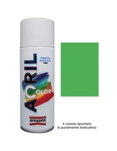SMALTO SPRAY ACRIL COLOR AREXONS VERDE GIALLO RAL 6018 ML 400