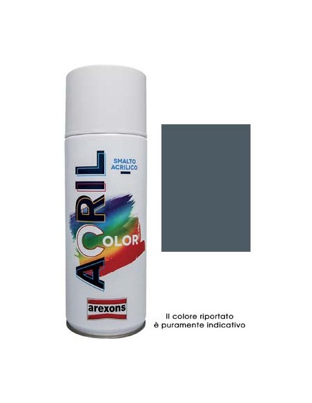 SMALTO SPRAY ACRIL COLOR AREXONS GRIGIO GRAFITE RAL 7024 ML 400