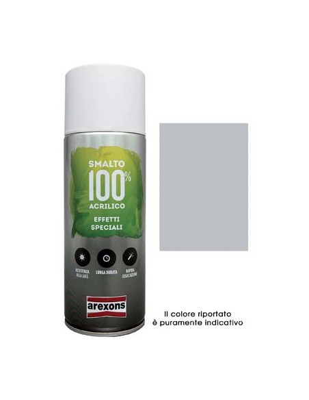 SMALTO SPRAY 100% ACRILICO METALLIZZANTE AREXONS CROMO SPECCHIANTE ML 400
