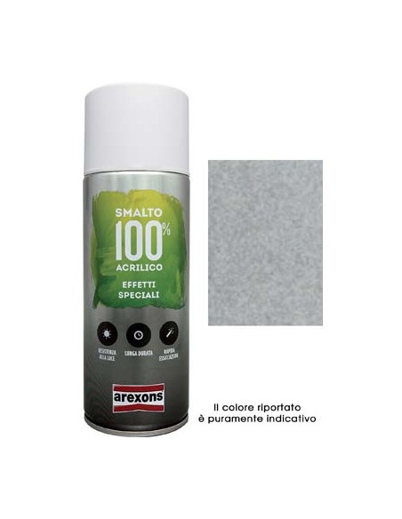 SMALTO SPRAY 100% ACRILICO DIAMANTATO AREXONS GRIGIO ML 400