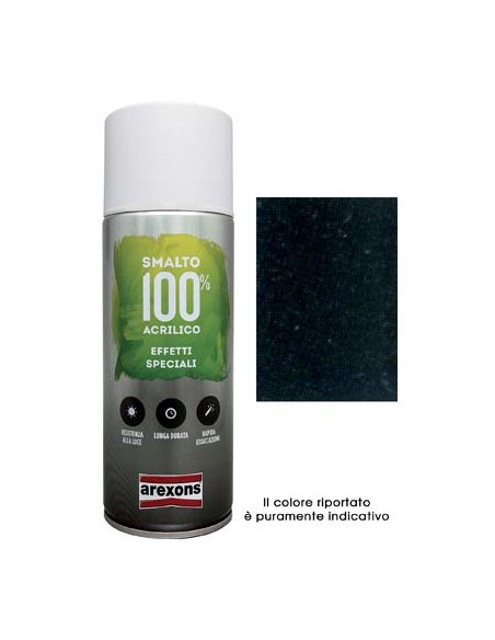 SMALTO SPRAY 100% ACRILICO DIAMANTATO AREXONS NERO ML 400
