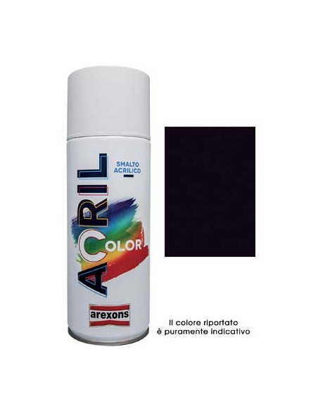 SMALTO SPRAY ACRIL COLOR AREXONS NERO OPACO ML 400