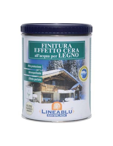 FINITURA CEROSA ACQUA LINEABLU SAYERLACK HI2310 TRASPARENTE AMBRATO ML 750