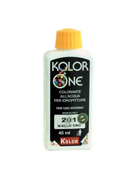 COLORANTE ACQUA KOLORONE 201 GIALLO ORO ML 45
