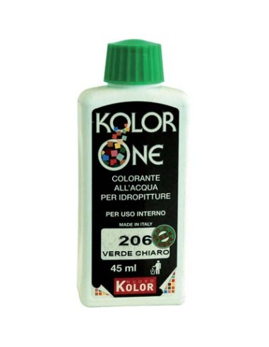 COLORANTE ACQUA KOLORONE 206 VERDE CHIARO ML 45