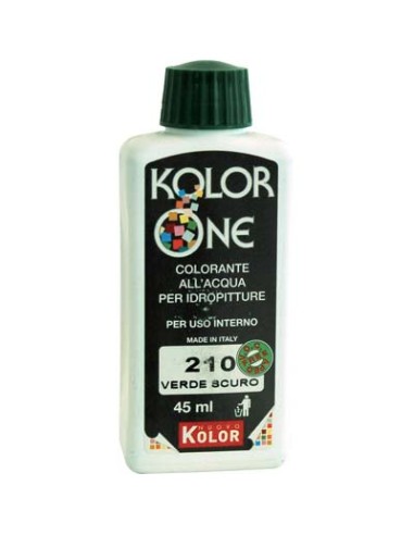 COLORANTE ACQUA KOLORONE 210 VERDE SCURO ML 45