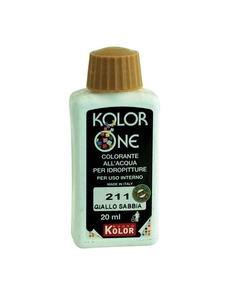 COLORANTE ACQUA KOLORONE 211 GIALLO SABBIA ML 20