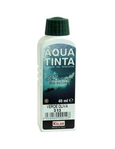 COLORANTE ACQUA AQUATINTA 313 VERDE OLIVA ML 40