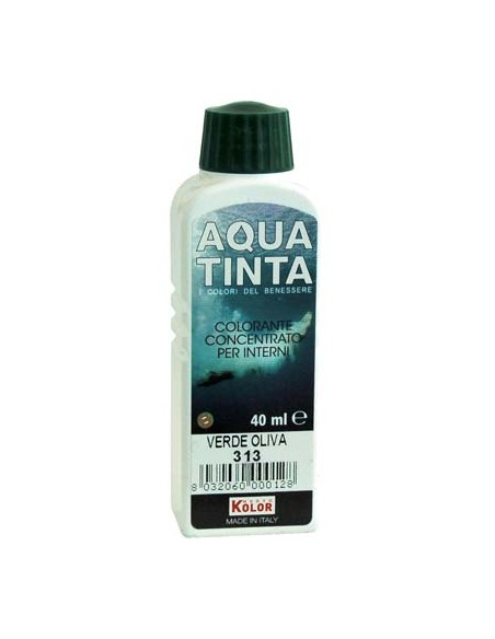 COLORANTE ACQUA AQUATINTA 313 VERDE OLIVA ML 40