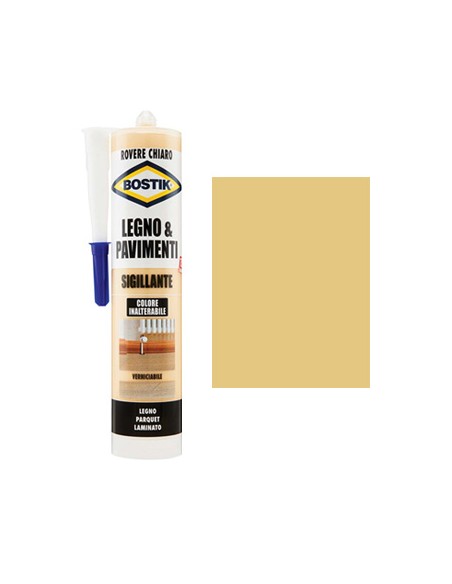SILICONE ACRILICO LEGNO PAVIMENTI BOSTIK ROVERE CHIARO ML 300