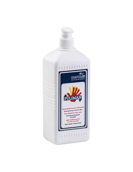 SAPONE LIQUIDO LAVAMANI PULIMAN NETTUNO + DOSATORE LT 1