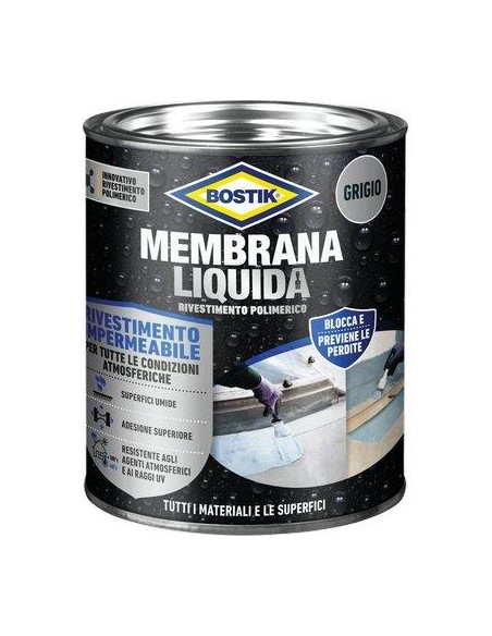 BOSTIK MEMBRANA LIQUIDA GRIGIO KG 1