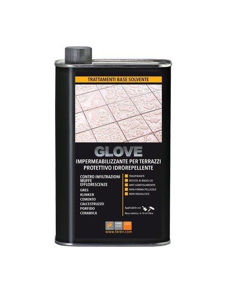 IMPERMEABILIZZANTE TERRAZZI BALCONI GLOVE FAREN LT 5