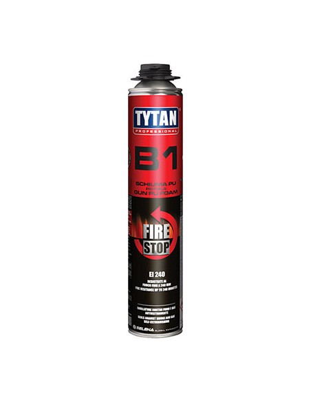 SCHIUMA POLIURETANICA ANTIFUOCO TYTAN PISTOLA EI 240 ML 750