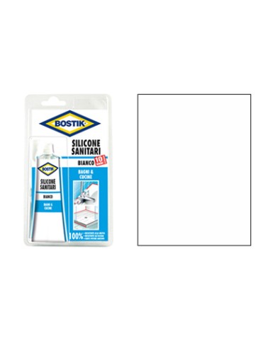 SILICONE ACETICO SANITARI IN TUBETTO BOSTIK BIANCO ML 60