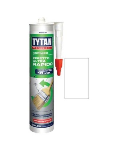 SILICONE ACRILICO ULTRA RAPIDO TYTAN BIANCO VERNICIABILE ML 300