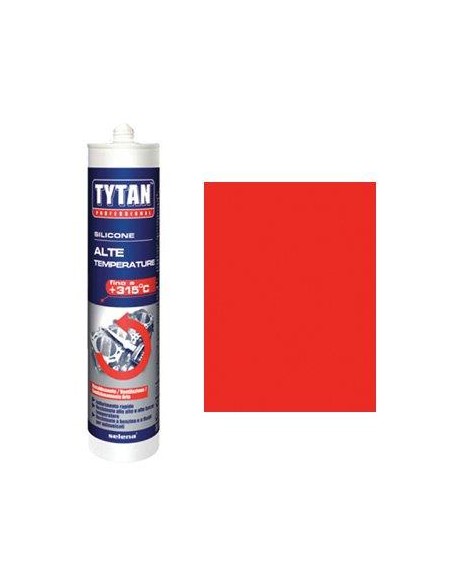 SILICONE ALTE TEMPERATURE TYTAN ROSSO ML 300