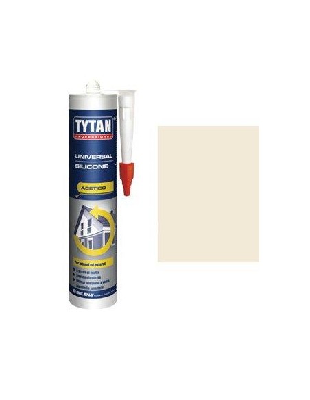 SILICONE ACETICO UNIVERSALE TYTAN AVORIO RAL 1013 ML 280