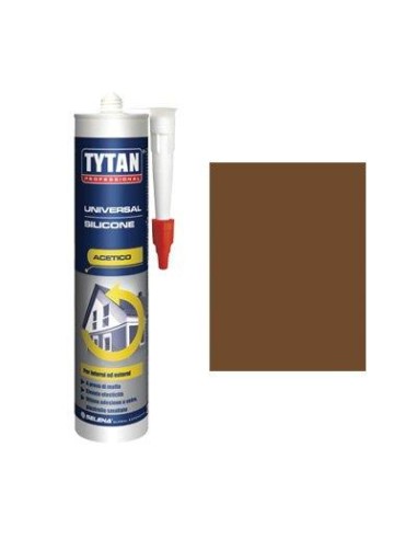 SILICONE ACETICO UNIVERSALE TYTAN MARRONE RAL 8007 ML 280