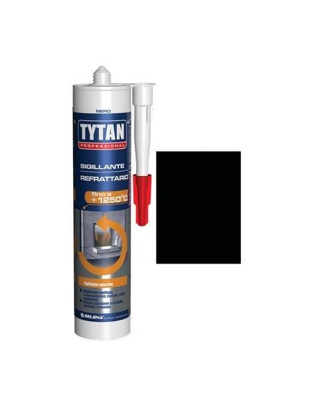 MASTICE REFRATTARIO TYTAN NERO ML 300