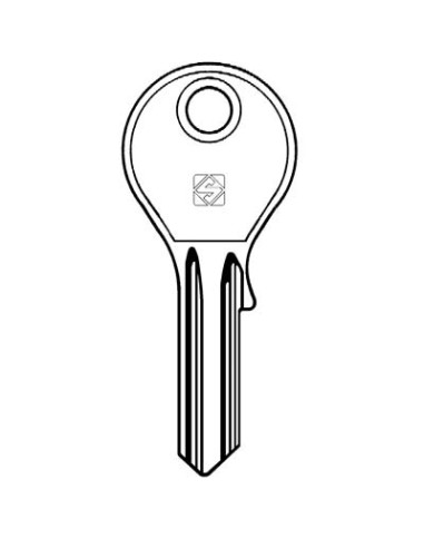 CHIAVE PIATTA CAF CAF1 SILCA OTTONE NICHELATO