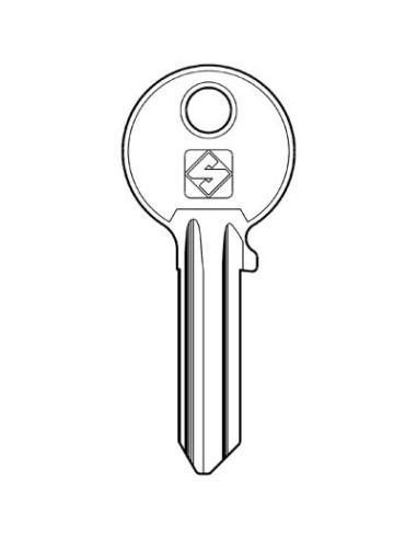 CHIAVE PIATTA CISA CS14R SILCA OTTONE NICHELATO