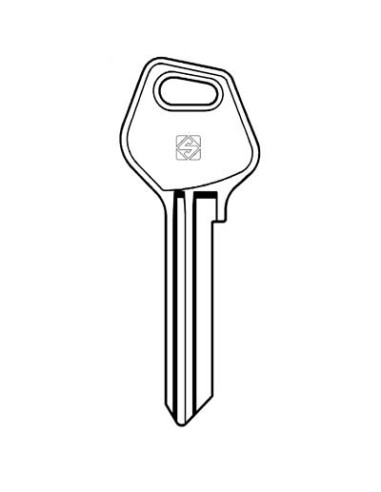 CHIAVE PIATTA FASEM FM7 SILCA OTTONE NICHELATO