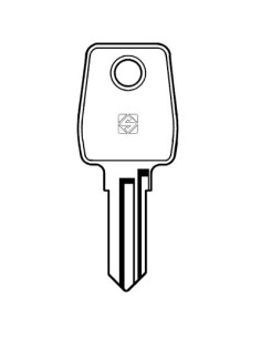 CHIAVE PIATTA L&F LF22R SILCA OTTONE NICHELATO