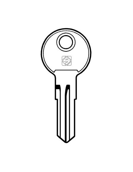 CHIAVE PIATTA L&F LF12 SILCA OTTONE NICHELATO