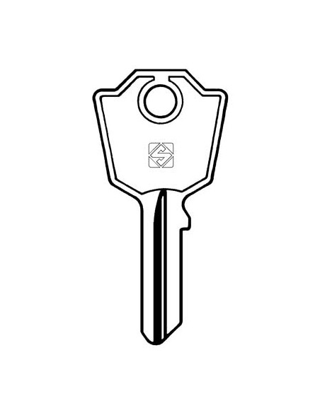 CHIAVE PIATTA MERONI MER4R SILCA OTTONE NICHELATO