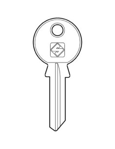 CHIAVE PIATTA MICHEL MH2R SILCA OTTONE NICHELATO