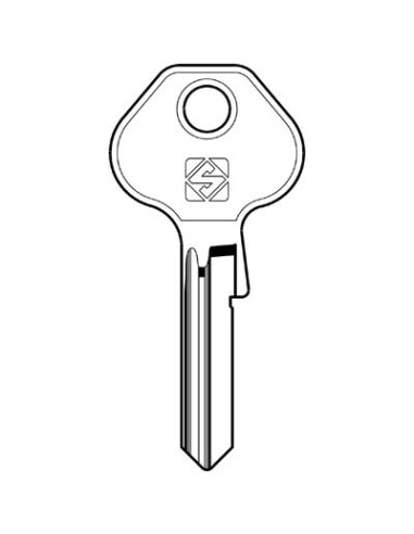 CHIAVE PIATTA MASTER MS17 SILCA OTTONE NICHELATO