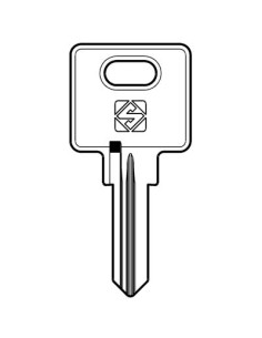 CHIAVE PIATTA OSMAR OJ6R SILCA OTTONE NICHELATO