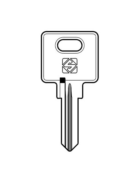 CHIAVE PIATTA OSMAR OJ6R SILCA OTTONE NICHELATO