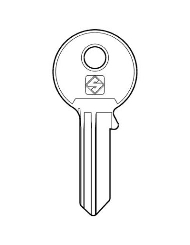 CHIAVE PIATTA CORTELLEZZI PC18R SILCA OTTONE NICHELATO