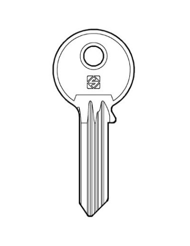 CHIAVE PIATTA CORTELLEZZI PC31R SILCA OTTONE NICHELATO